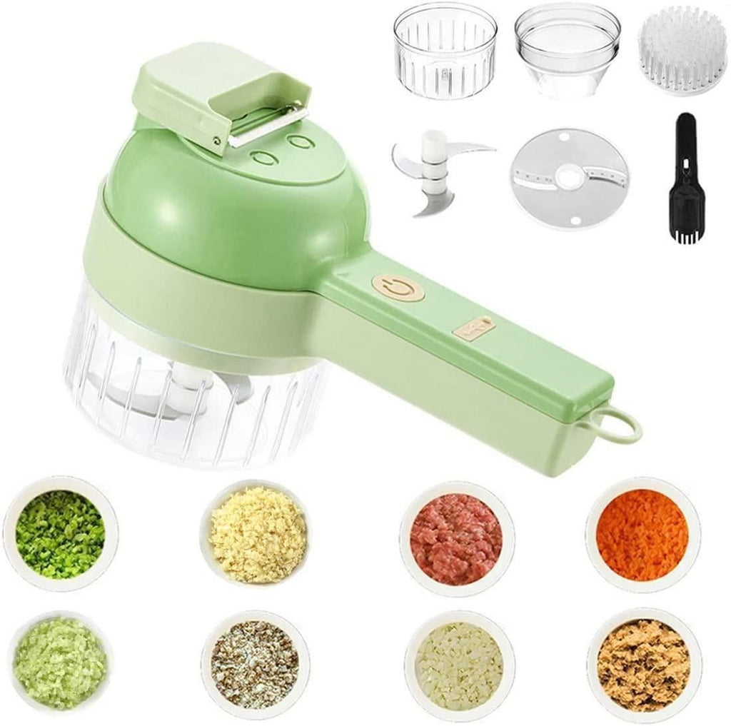 4 in 1 Portable Electric Vegetable Cutter Set Wireless