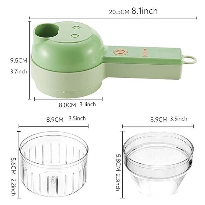 4 in 1 Portable Electric Vegetable Cutter Set Wireless