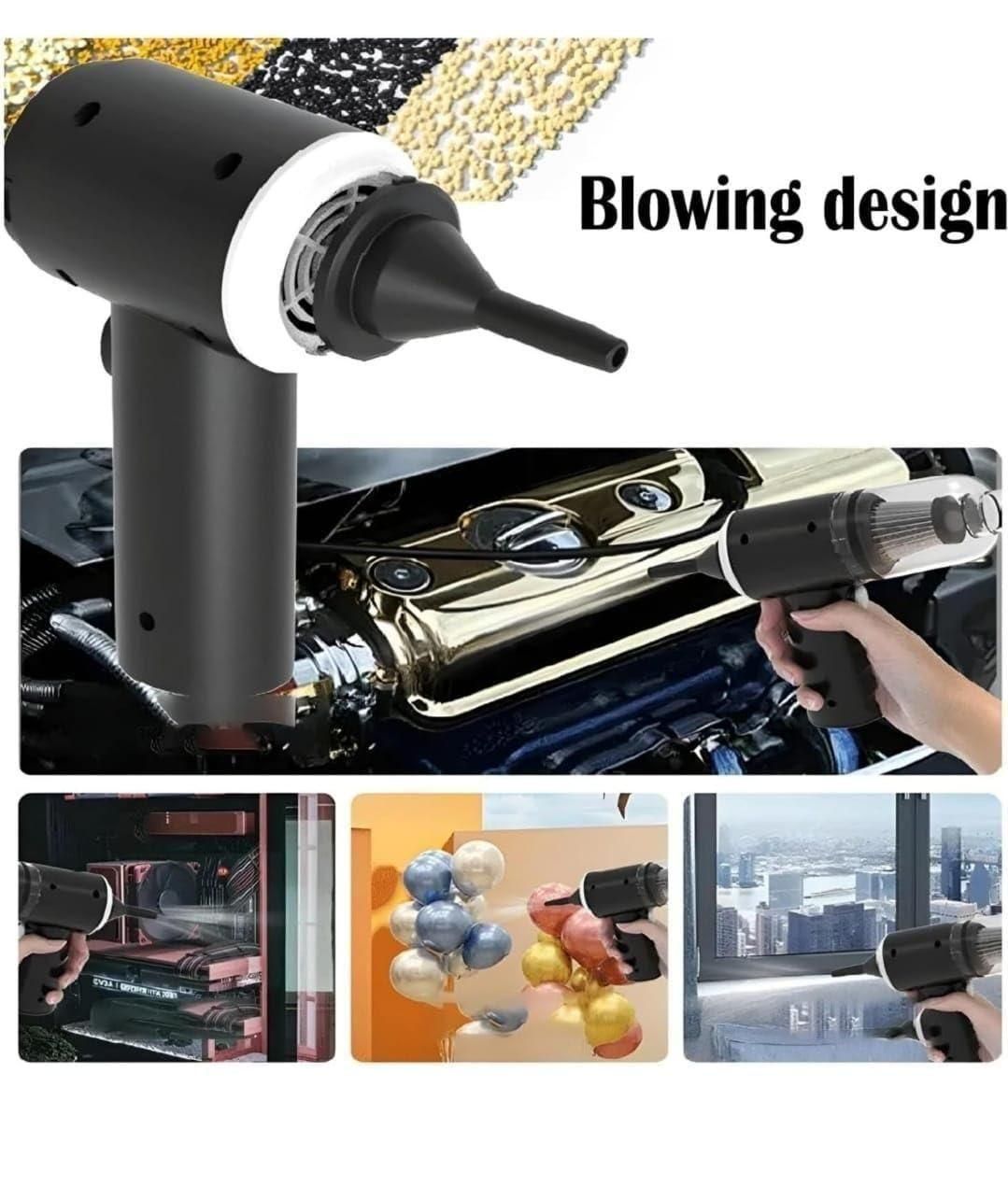Portable Vacuum Suction Cleaner – Wireless Air Duster for Car, Keyboard & Home