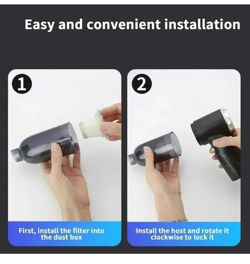 Portable Vacuum Suction Cleaner – Wireless Air Duster for Car, Keyboard & Home